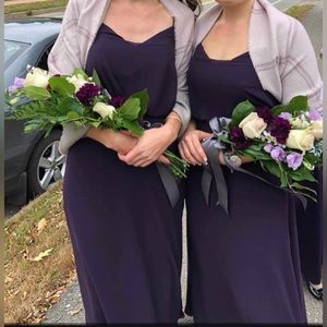 BILL LEVKOFF deep purple bridesmaid’s dress. Size 6.